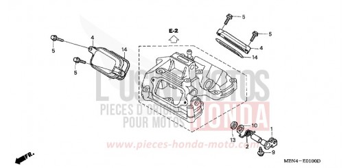 COUVERCLE DE POUSSOIR XR650R7 de 2007